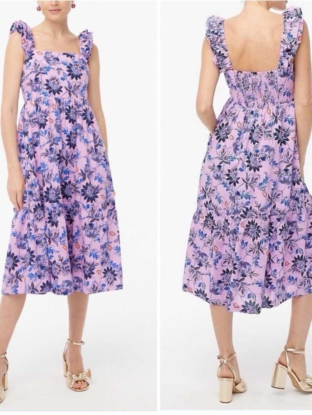 J Crew Floral Dress Size 0P